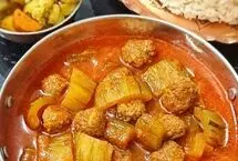 خورشت خیار چنبر با گوشت قلقلی؛ طعم متفاوتی که عاشقش می‌شوید