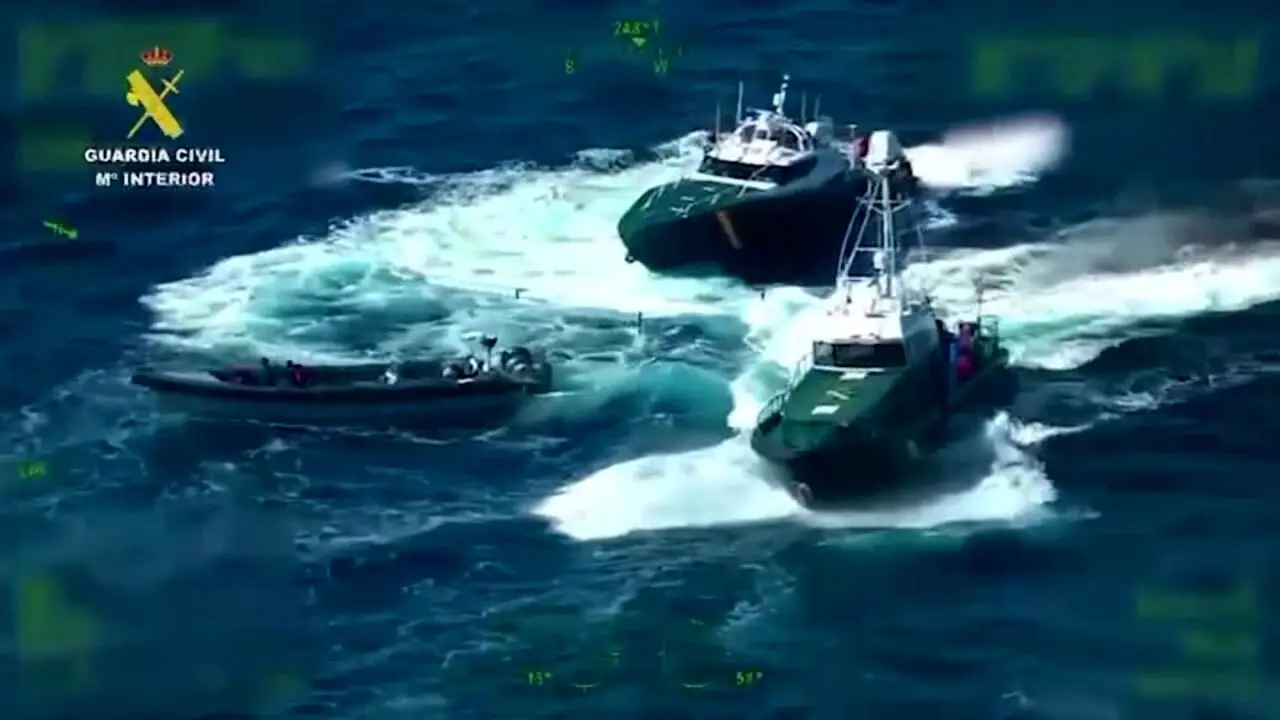ببینید؛ توقیف ۱.۷ تن حشیش در عملیات تعقیب دریایی در اسپانیا