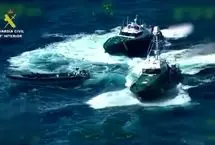 ببینید؛ توقیف ۱.۷ تن حشیش در عملیات تعقیب دریایی در اسپانیا