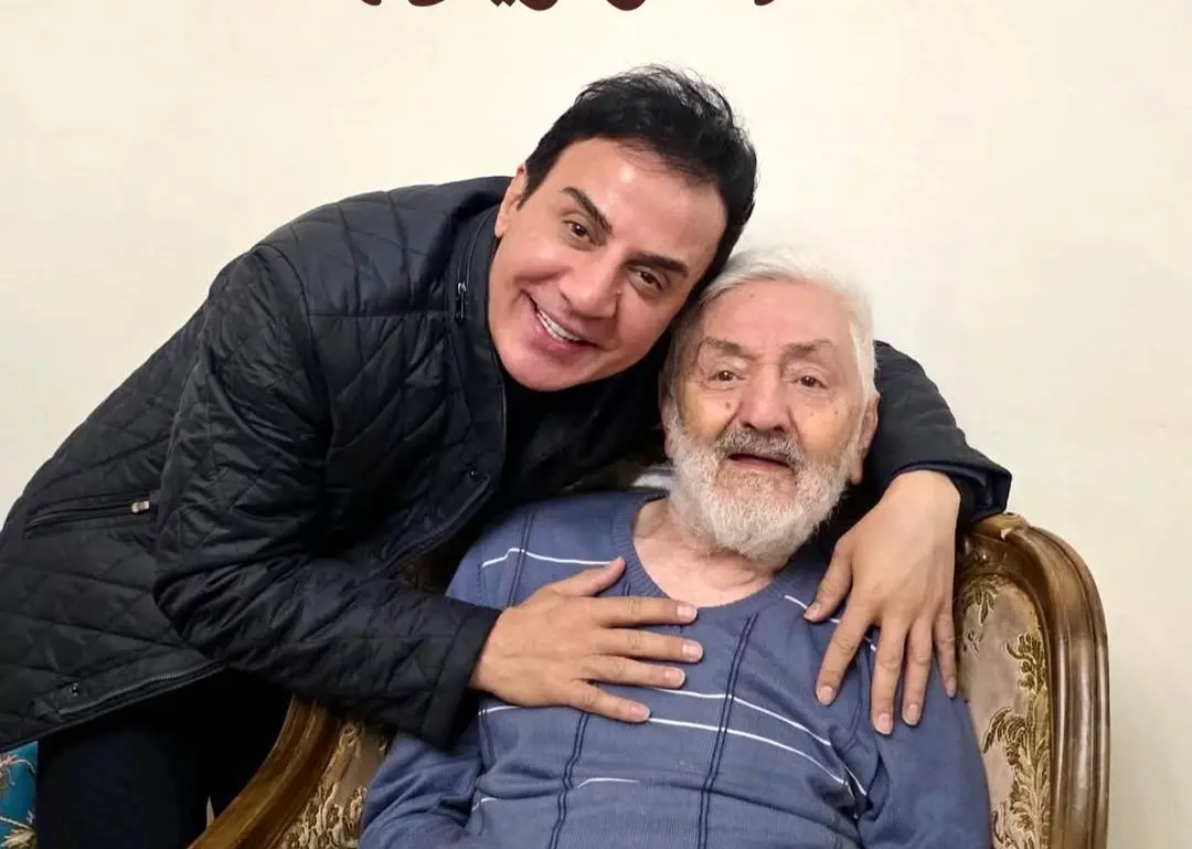 دیدار عمو پورنگ با فرزند مرحوم رجبعلی خیاط