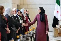 تصاویر؛ رئیس‌جمهور و بانوی اول سوریه میزبان جمعی از بانوان و دانشجویان