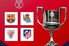 رقیب بارسلونا در نیمه نهایی جام حذفی اسپانیا ۲۰۲۶ مشخص شد