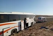 ۲۹ در حادثه واژگونی اتوبوس در محور سبزوار به نیشابور