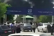 ببینید؛  کارخانه خودروسازى در بروجرد پس از حمله اسرائیل