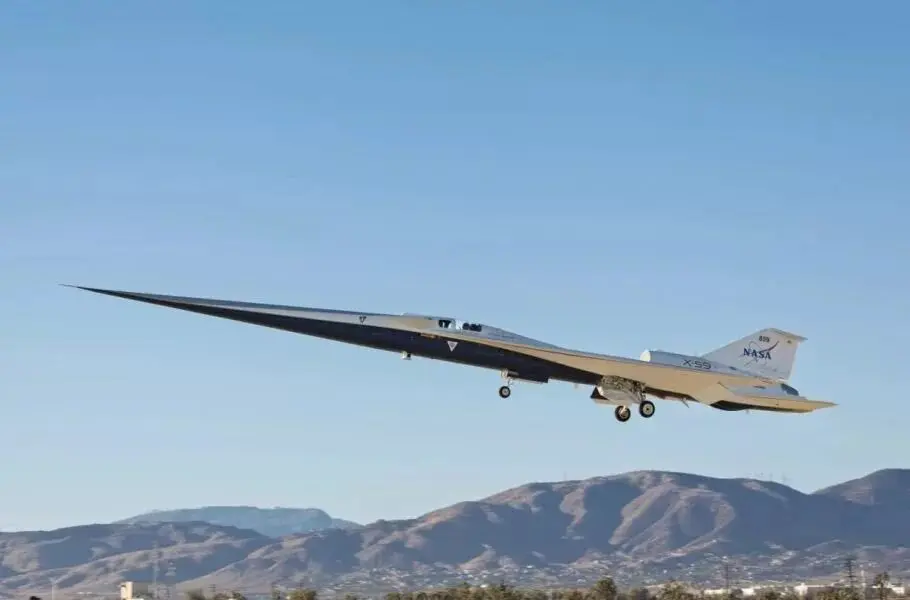 ببینید؛ اولین پرواز تاریخی جت مافوق صوت X-59 ناسا