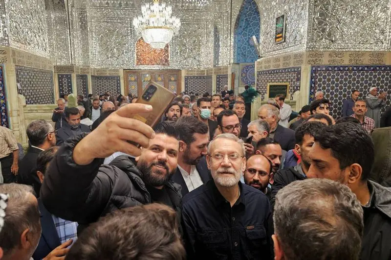 لاریجانی در حرم امام رضا