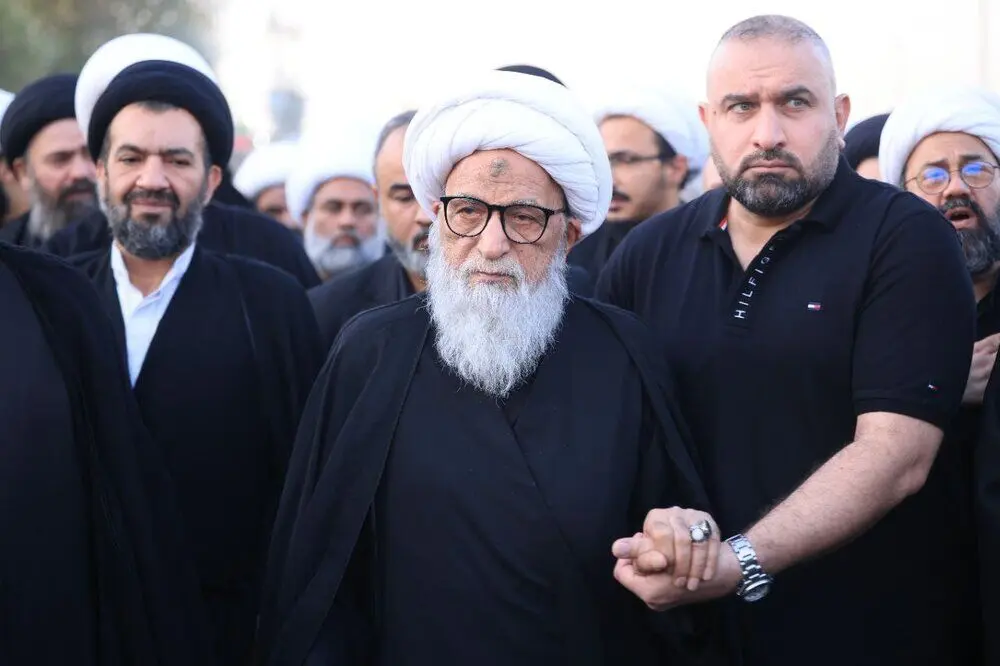 تصاویر؛ شرکت یک مرجع تقلید در پیاده‌روی اربعین