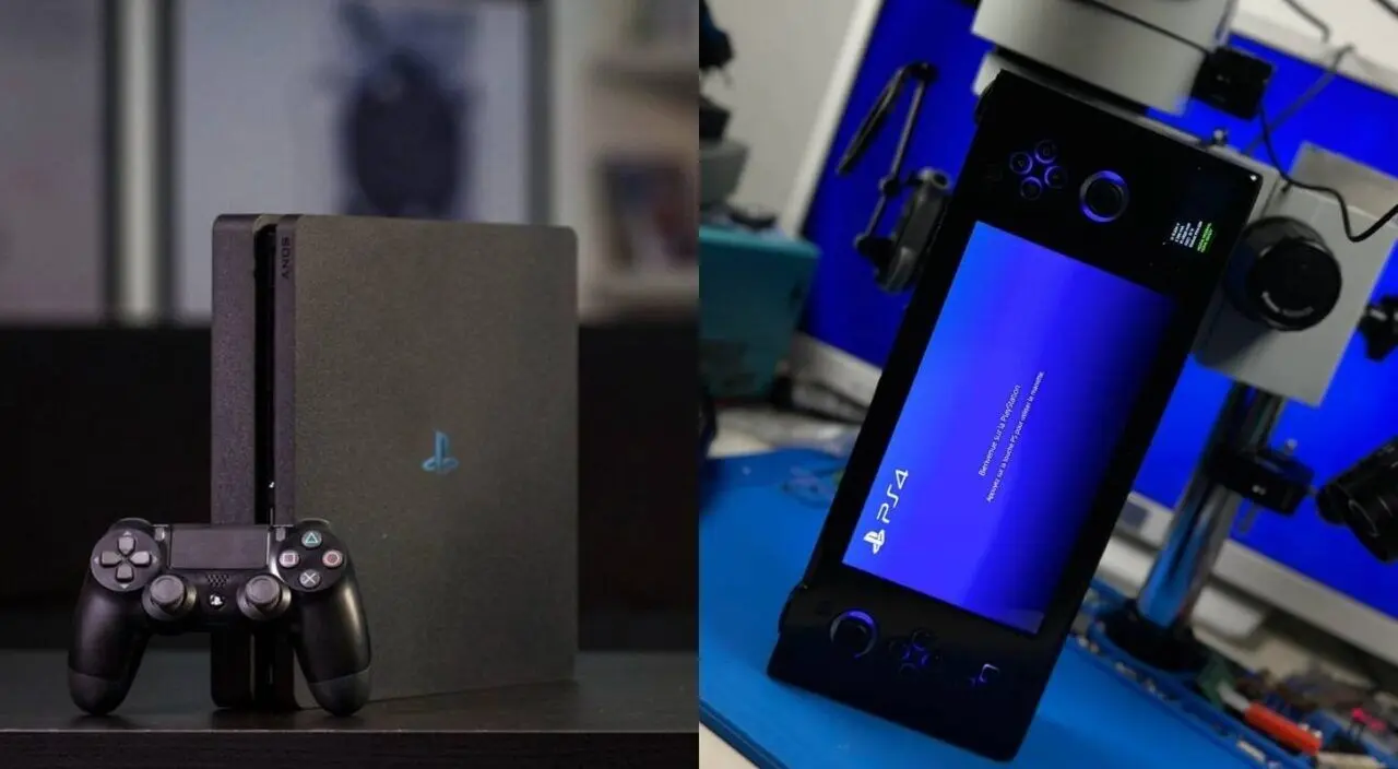 تبدیل PS4 به کنسول دستی توسط یک گیمر خلاق