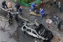 لحظه وقوع انفجار خودروی پلیس در مسکو