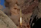 ویدیو؛ تصاویر حمله موشکی - پهپادی ایران به اردن