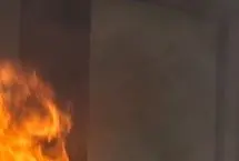 حریق ۱۰ خودرو در بهشت زهرا