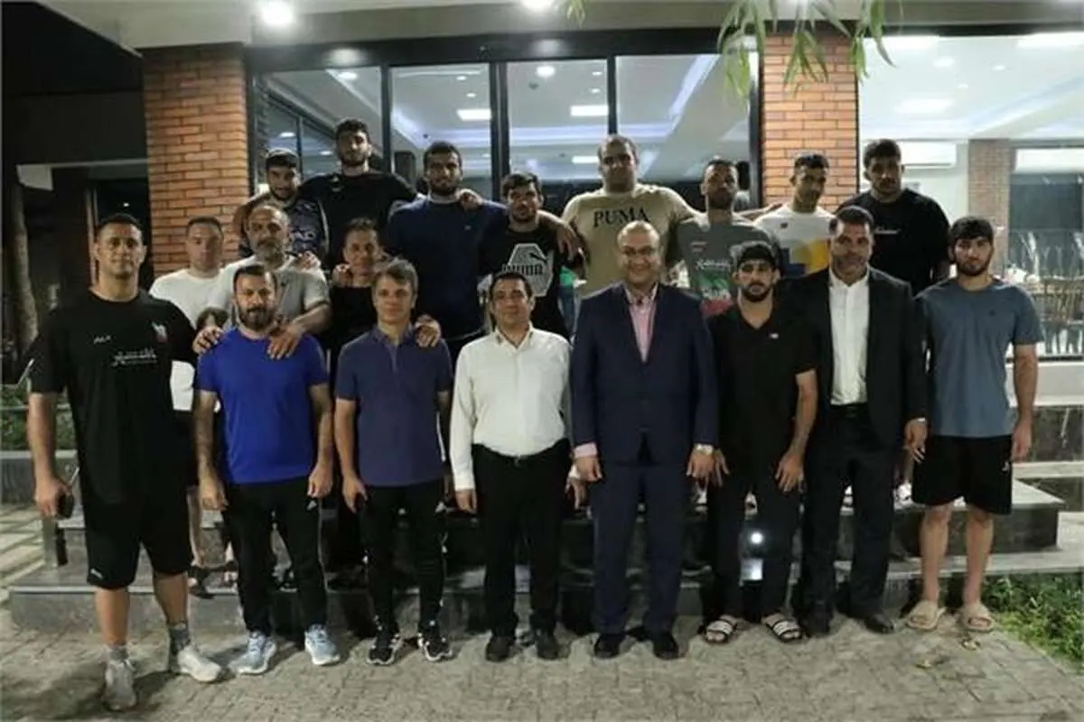 بازدید دبیر کل کمیته ملی المپیک از اردوی تیم ملی کشتی فرنگی

