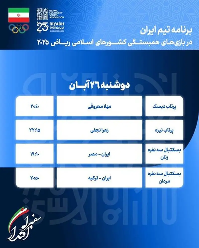 برنامه روز دهم