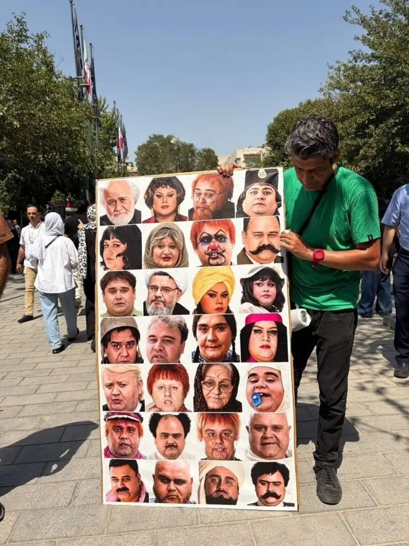 تصویری از ایفای نقش اکبر عبدی