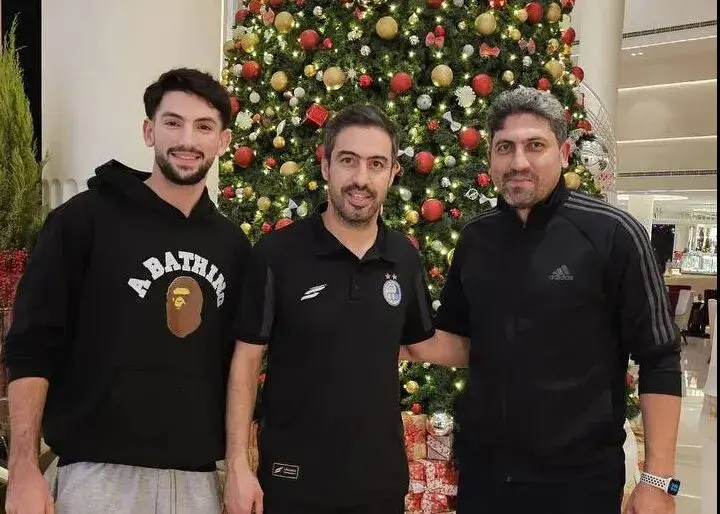 دیدار ملی‌پوش سابق با خسرو و وریا در بحرین