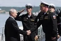 بازدید پوتین از ناو موشک‌انداز روسیه