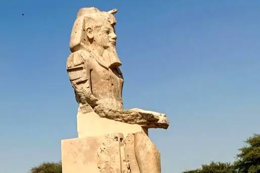 ببینید؛ رونمایی از تمثال‌های عظیم فرعون مشهور 