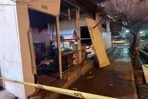 انفجار و آتش‌سوزی در میوه‌فروشی خیابان پیروزی