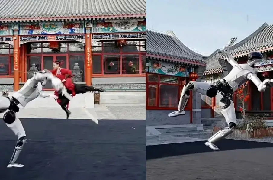 شمشیربازی شگفت‌آور یک ربات انسان نما