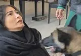 پشت صحنه رویارویی فریبا نادری با یک سگ
