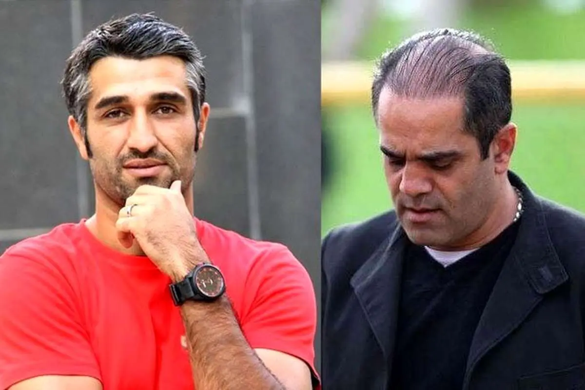 بهنام ابوالقاسم‌پور در کنار پژمان جمشیدی پس از آزادی