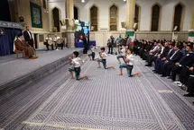 تصاویر؛ میل‌بازی در مقابل رهبر انقلاب