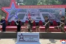 ببینید؛ بیل زدن کیم جونگ اون در ساخت بنای یادبود سربازان