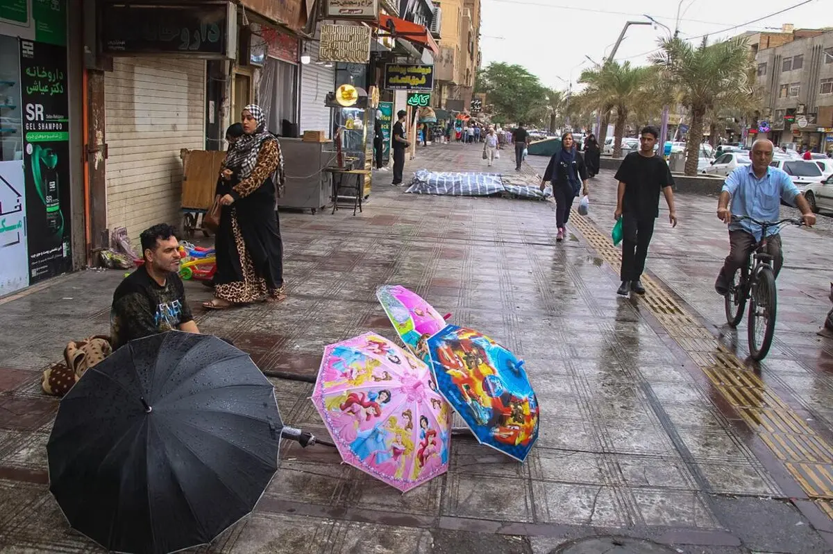 تصاویر؛ اهواز در قاب باران