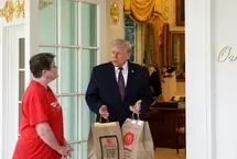 پیک مک‌دونالد در کاخ سفید/ سفارش عجیب ترامپ پیش از کنفرانس خبری