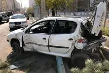 عابر پیاده عامل واژگونی مرگبار پژو ۲۰۶ شد