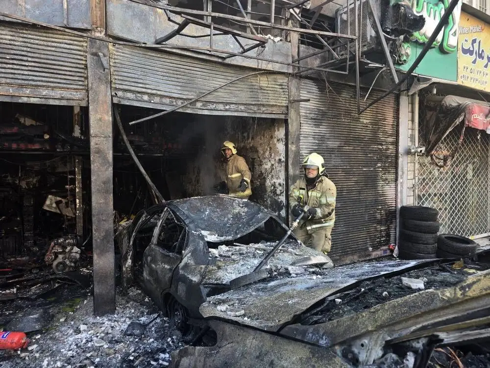 آتش سوزی مرگبار مکانیکی در تهران