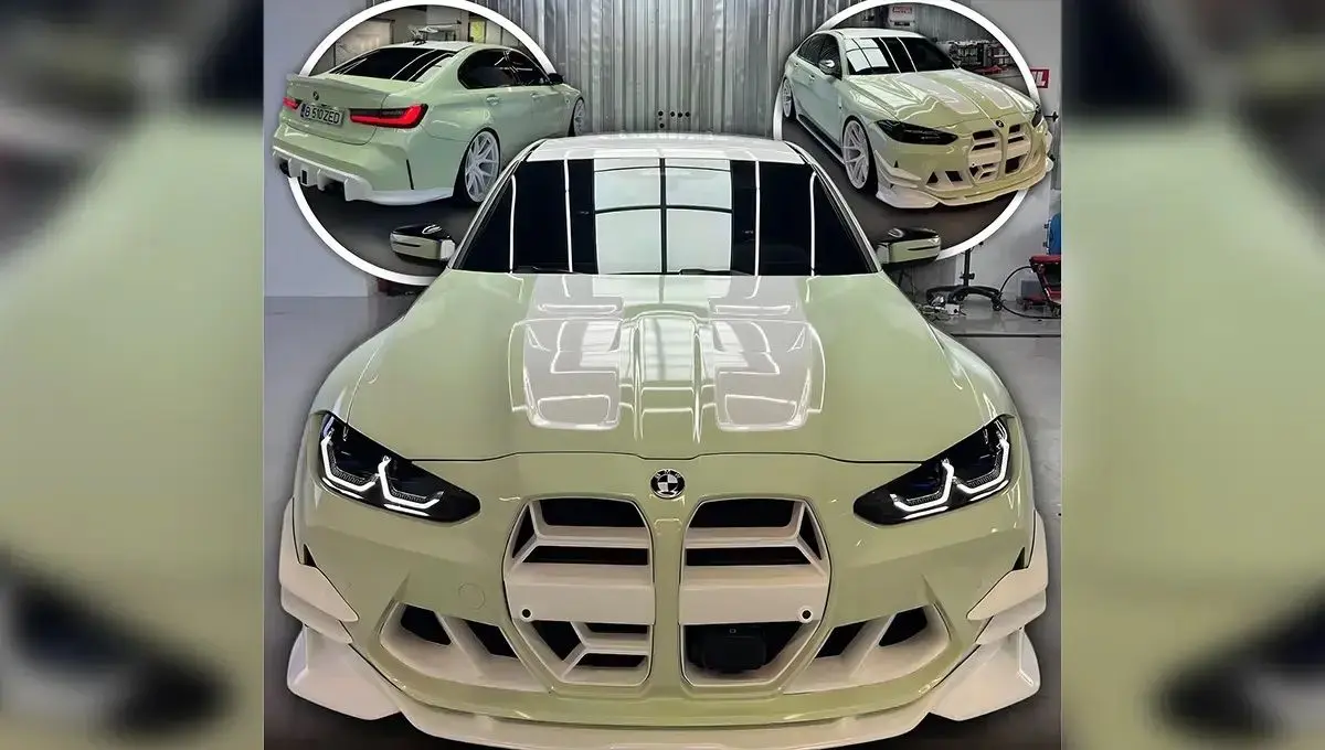 تصاویر؛ خاص‌ترین ب‌ ام‌ و M3 جهان با رنگ مینت‌گرین 