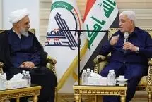 دیدار هیئت اعزامی رهبر انقلاب با رئیس الحشد الشعبی