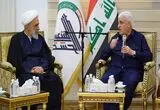 دیدار هیئت اعزامی رهبر انقلاب با رئیس الحشد الشعبی