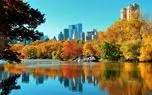 پارک مرکزی نیویورک در اوج رنگ‌های پاییزی