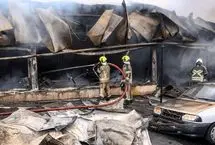 حریق بازار جنت آباد مهار شد