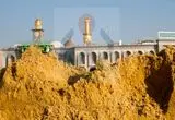 پدیدار شدن خاک صحرای کربلا در نزدیکی حرم امام حسین(ع) 

