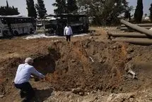تصاویر؛ گودال ایجاد شده بر اثر حملات موشکی ایران به هرتزلیا