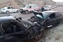 تصادف زنجیره‌ای در اتوبان تهران–قم، حوالی فرودگاه امام/ ۱۱ نفر مصدوم شدند
