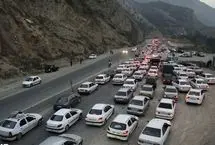 ترافیک سنگین در محور‌های ورودی به مازندران
