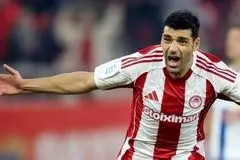 طارمی امید المپیاکوس در بازی بزرگ لیگ یونان