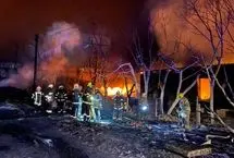 ببینید؛ هجوم پهپادی روسیه به منطقه خارکیف اوکراین