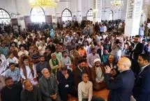 استقبال عجیب نمازگزاران جمعه پاکستان از قالیباف!