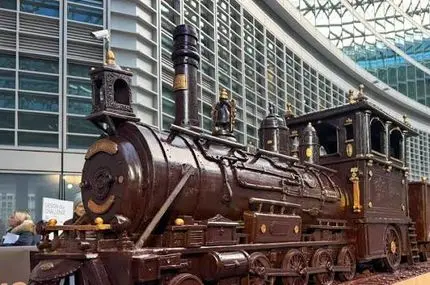  طولانی‌ترین قطار شکلاتی جهان در گینس ثبت شد

