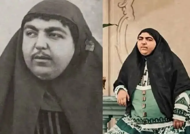 «تاج السلطنه، دختر ناصرالدین شاه» در ایام کودکی؛ اواخر دهه ۱۲۶۰
