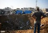  لحظه اصابت موشک به اردوگاه المغازی در مرکز غزه