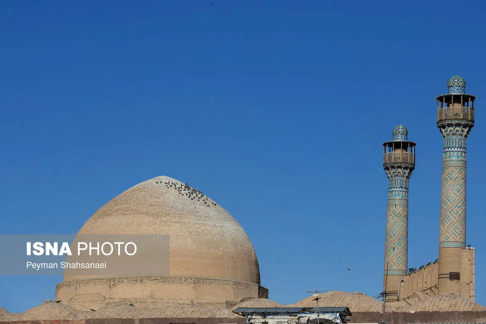تصاویر؛ فرونشست در مسجد جامع اصفهان 2