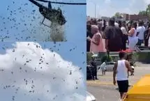 ببینید؛ بارش دلار از آسمان!