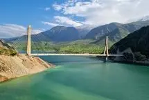 تصویر پل سه بلوطک؛ طولانی ترین پل کابلی ایران در خوزستان
