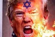 سوزاندن تصاویر ترامپ و نتانیاهو در تجمع حامیان ایران در ترکیه